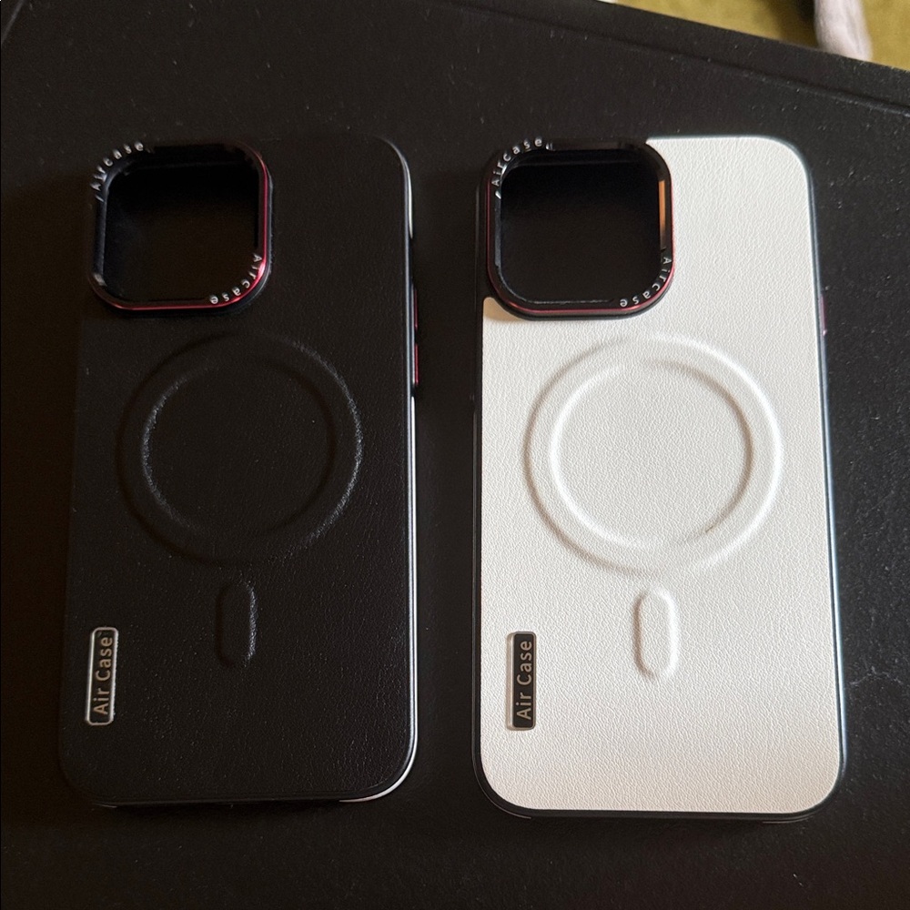 Black and White MagSafe Compatible Phone Cases 14 PRO MAX